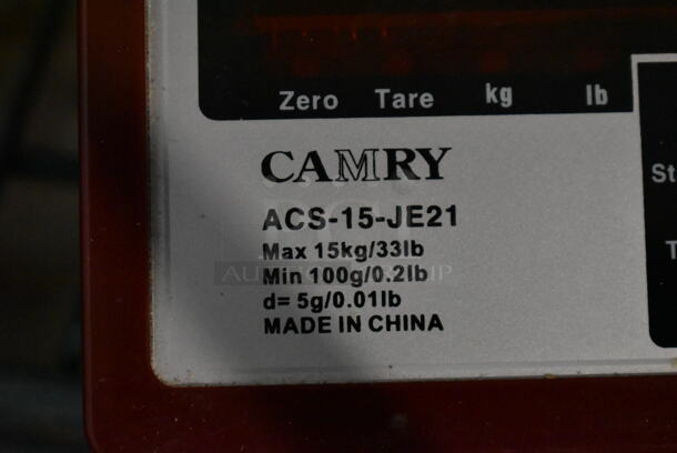 Camry ACS-15-JE21 Metal Countertop 33 Pound Capacity Food Portioning Scale. Tested and Working! - Image 5 of 6