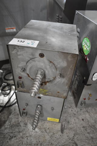 2 Olde Tyme PN1 Stainless Steel Commercial Countertop Nut Grinder Base. 115 Volts, 1 Phase. 2 Times Your Bid! Tested and Working!