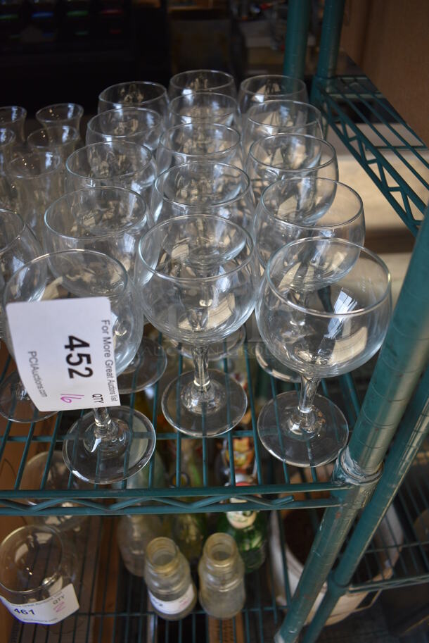 16 Wine Glasses. 3x3x6. 16 Times Your Bid! - Image 2 of 2