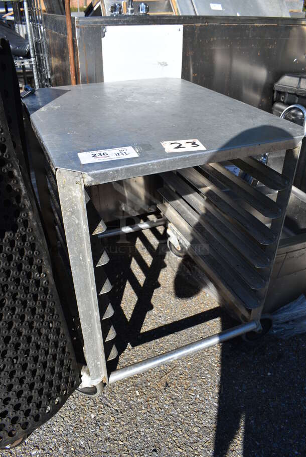 Metal Commercial Pan Transport Rack on Commercial Casters. 22x27x29 - Image 4 of 4