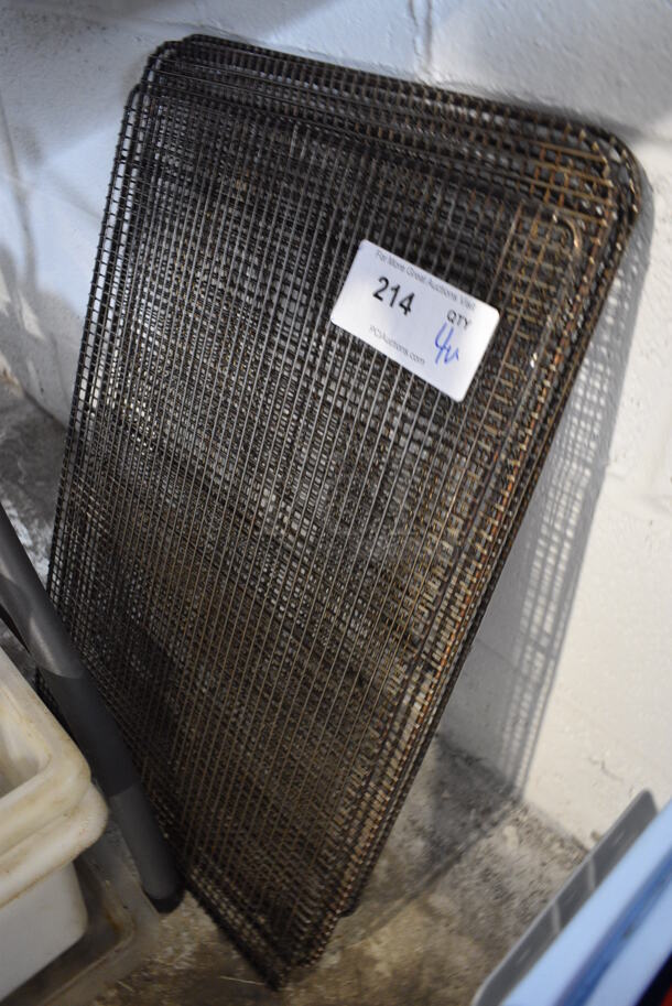 4 Various Metal Cooling Racks. Includes 16x24x1. 4 Times Your Bid!