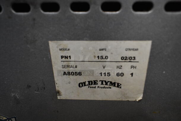 2 Olde Tyme PN1 Stainless Steel Commercial Countertop Nut Grinder Base. 115 Volts, 1 Phase. 2 Times Your Bid! Tested and Working! - Image 7 of 7