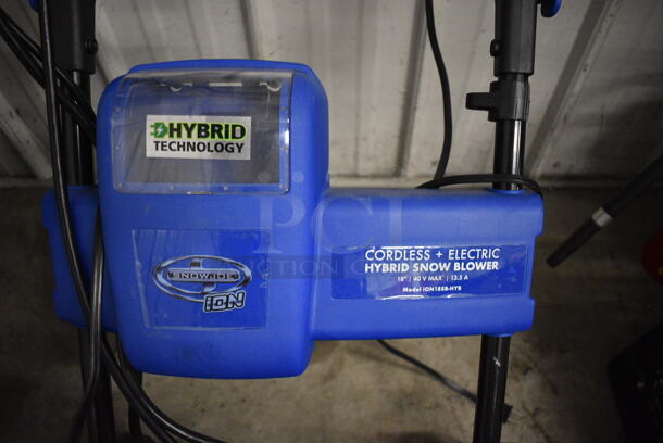 Snowjoe Model iON18SB-HYB Ion Cordless Electric Hybrid Snow Blower. 20x23x38 - Image 5 of 6