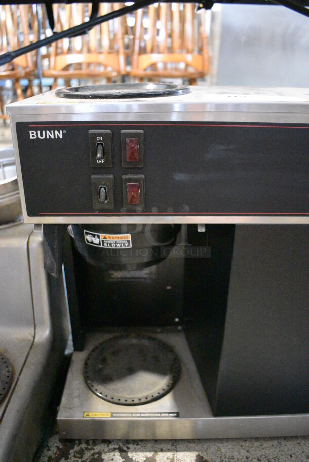 Bunn VPS Stainless Steel Commercial Countertop 3 Burner Coffee Machine w/ Poly Brew Basket. 120 Volts, 1 Phase. 23x9x19 - Image 2 of 6