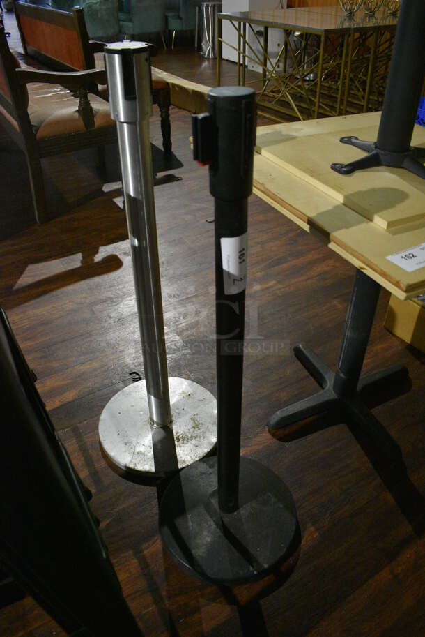 2 Metal Stanchions. 15x15x42, 13x13x40. 2 Times Your Bid! (bar) - Image 2 of 5
