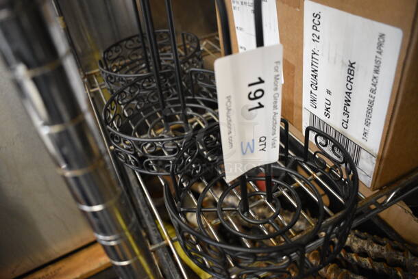 3 Black Metal Countertop Holders. 6x6x10. 3 Times Your Bid! - Image 3 of 3