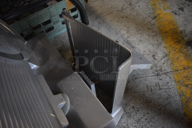 Globe Chefmate Stainless Steel Commercial Countertop Meat Slicer. 25x18x19. Tested and Does Not Power On - Image 6 of 6