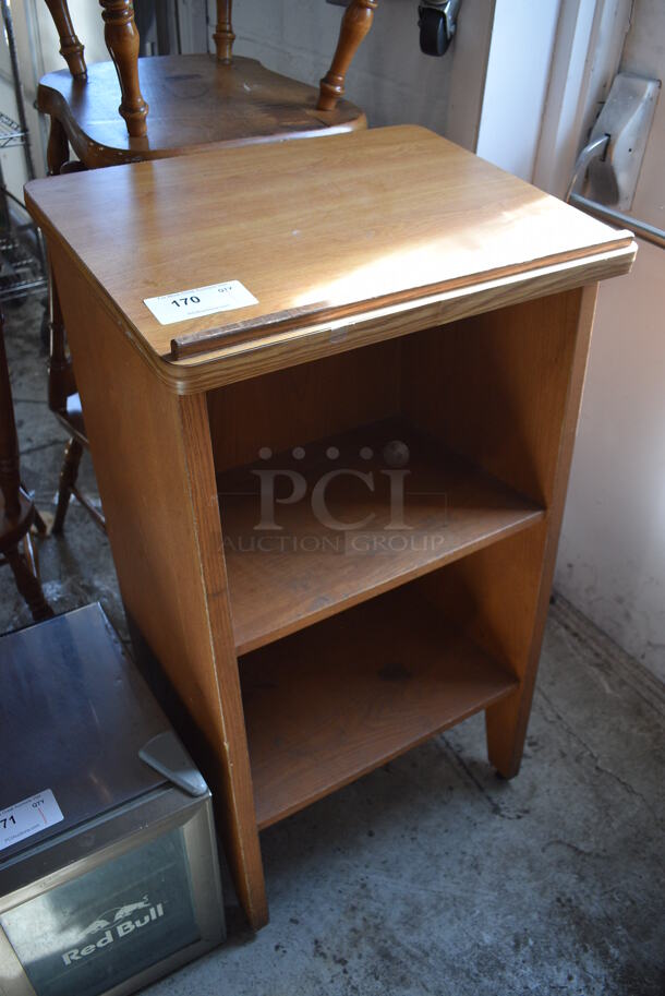 Wooden Hostess Stand. 24x19x43 - Image 2 of 4