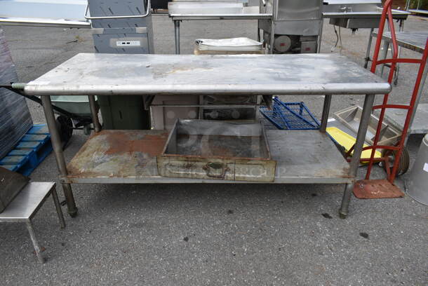 Stainless Steel Table w/ Metal Under Shelf. - Image 1 of 5