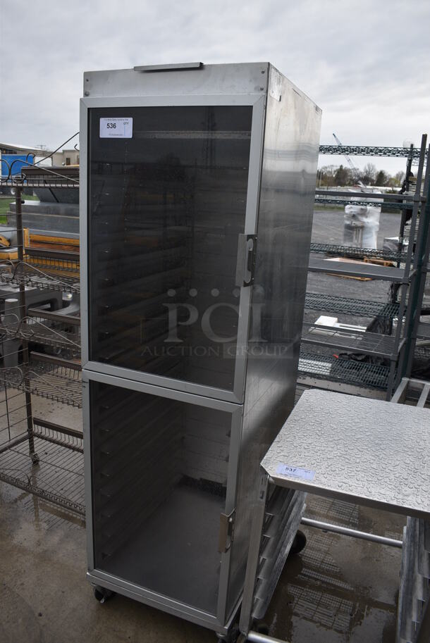 Metal Commercial Pan Transport Rack on Commercial Casters. 21x29x70.5 - Image 3 of 5