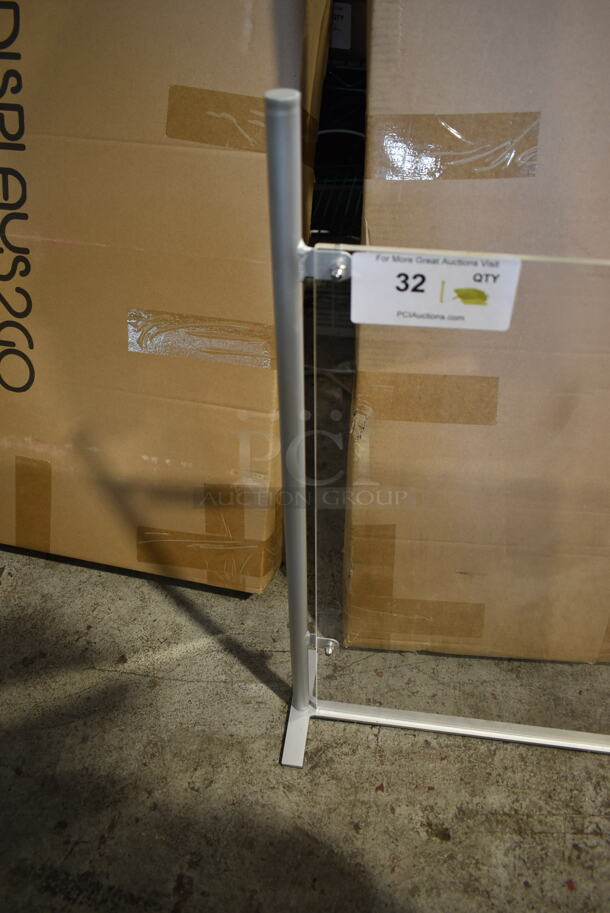 BRAND NEW! Displays2Go SMSDSAMB1 Sneeze Guard / Hygiene Barrier - Image 2 of 4