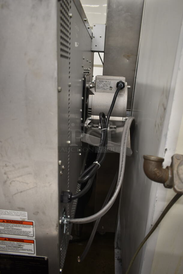 BRAND NEW SCRATCH AND DENT! 2023 Mainstreet 541EC1C Stainless Steel Commercial Electric Powered Full Size Convection Oven w/ View Through Doors, Metal Oven Racks and Thermostatic Controls on Metal Legs. 208 Volts, 3 Phase.  - Image 7 of 7