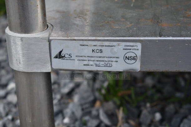 Stainless Steel Table w/ Metal Under Shelf.  - Image 4 of 4