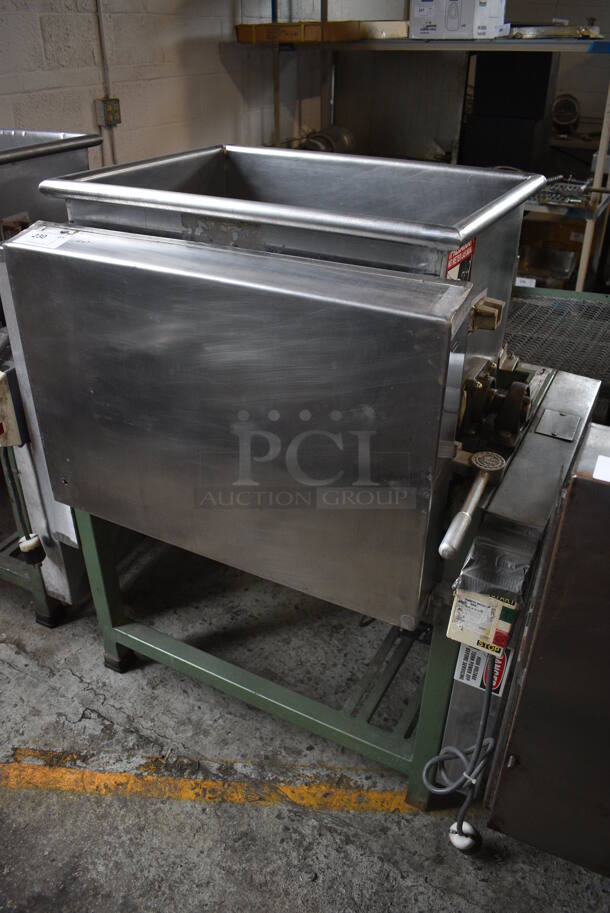 Stainless Steel Commercial Floor Style Corn Flour Mixer. 220-250 Volts. 44x29x49.5