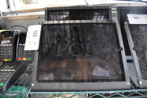 2 Apple A1584 iPad 13" Tablets on Metal Stand. 2 Times Your Bid!