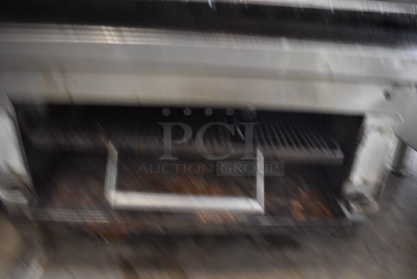 Commercial Stainless Steel Countertop Natural Gas Powered Griddle With Cheesemelter.  - Image 4 of 6