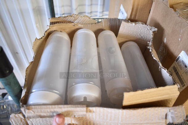 3 Boxes of BRAND NEW Items; 2 Box Carlisle Store N' Pour PourPlus 1 Qt. Container with Assorted Spout / Neck and Cap PS601NC00, 1 Box Poly Condiment Bottles. 3 Times Your Bid! - Image 5 of 6