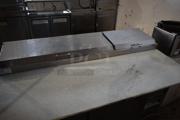 Turbo Air TPR-67SD Stainless Steel Commercial Pizza Prep Table on Commercial Casters. 115 Volts, 1 Phase. Tested and Working! - Image 2 of 9