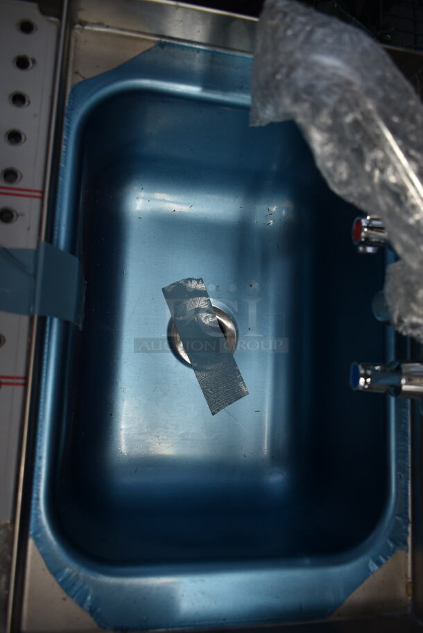 BRAND NEW SCRATCH AND DENT! Advance Tabco Prestige Series PRCS-25-18 Underbar Hand Sink with Glass Rinser and Dipper Well - 25" x 18" - Image 6 of 6