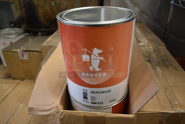 PALLET LOT OF 29 BRAND NEW! Boxes of 2 Debeer MM 512 UN 1263 3.5 Liter Paint Cans. 29 Times Your Bid! - Image 4 of 5