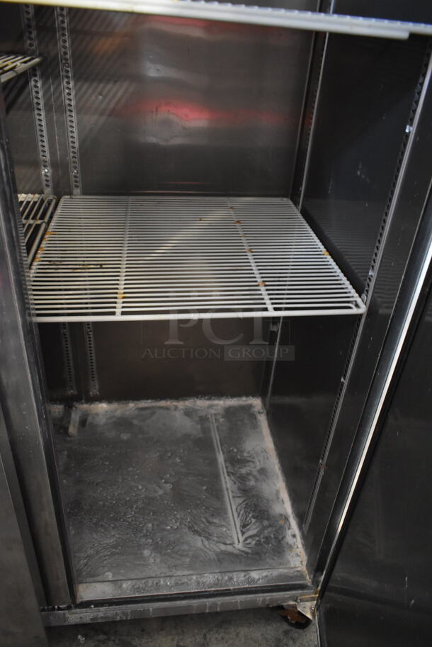 Turbo Air M3R47-2 Stainless Steel Commercial 2 Door Reach In Cooler w/ Poly Coated Racks. 115 Volts, 1 Phase. Tested and Working! - Image 6 of 7