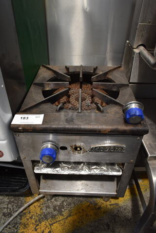 Imperial ISPA-18 Stainless Steel Commercial Natural Gas Powered Single Burner Stock Pot Range.