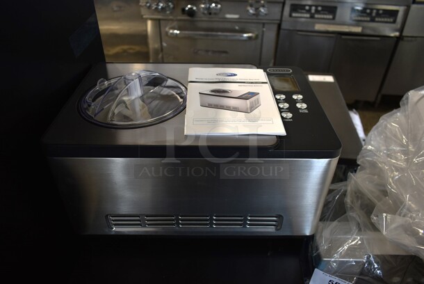 BRAND NEW SCRATCH AND DENT! Whynter ICM-200LS 2.1 Quart Capacity Automatic Compressor Ice Cream Maker in Stainless Steel. 115 Volts, 1 Phase. Tested and Working! - Image 2 of 6