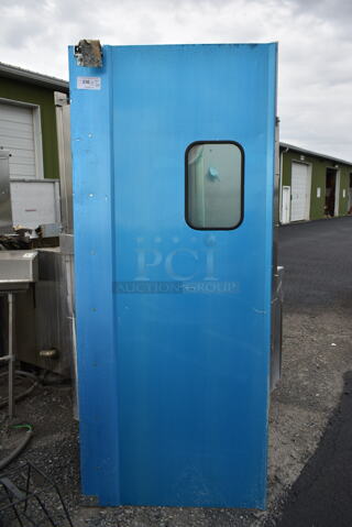 BRAND NEW SCRATCH AND DENT! Stainless Steel Swinging Kitchen Door.