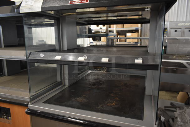 Custom Deli's Inc DILW4H Metal Commercial 2 Tier Warming Display Case on Commercial Casters. 120/208 Volts, 1 Phase. - Image 3 of 9
