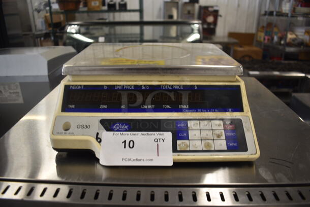 Globe GS30 Digital Computing Scale For Weighing and Pricing. 110-120V. Tested and Working!