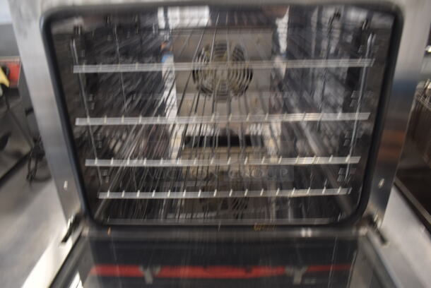 Avantco 177CO28 Commercial Stainless Steel Half Size Countertop Convection Oven With Steel Racks. 208/240V.  - Image 4 of 5