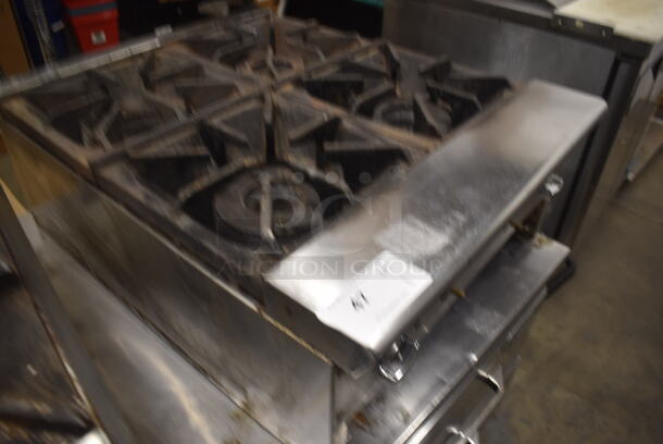 Tri-Star Commercial Stainless Steel Countertop Natural Gas Powered Hot Plate With 4 Burners. - Image 2 of 6
