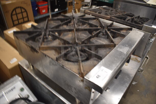 Star Max Commercial Stainless Steel Countertop Natural Gas Powered Hot Plate With 4 Burners. - Image 2 of 6