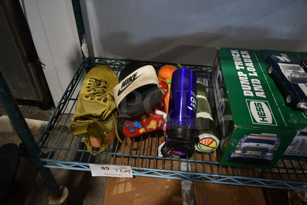 ALL ONE MONEY! Tier Lot of Various Items Including Hess Trucks, Nike Sandal and Water Bottle. - Image 2 of 5