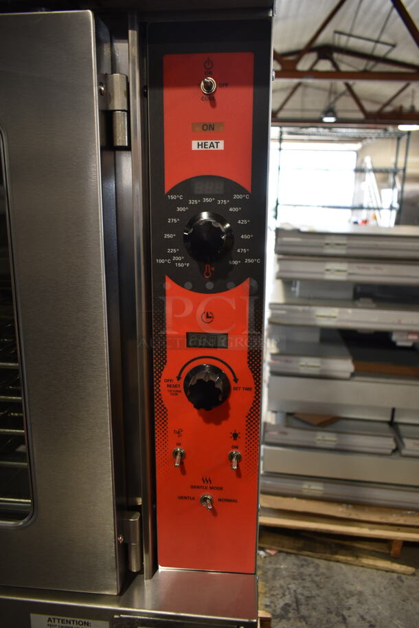 2 BRAND NEW SCRATCH AND DENT! Vulcan VC5ED ENERGY STAR Stainless Steel Commercial Electric Powered Full Size Convection Oven w/ View Through Doors, Metal Oven Racks and Thermostatic Controls. 208 Volts, 1/3 Phase. 2 Times Your Bid! - Image 6 of 11