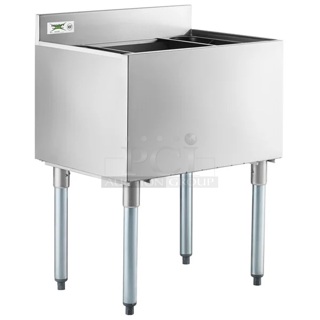 BRAND NEW SCRATCH & DENT! Regency 18" x 24" Underbar Ice Bin - 77 lb.