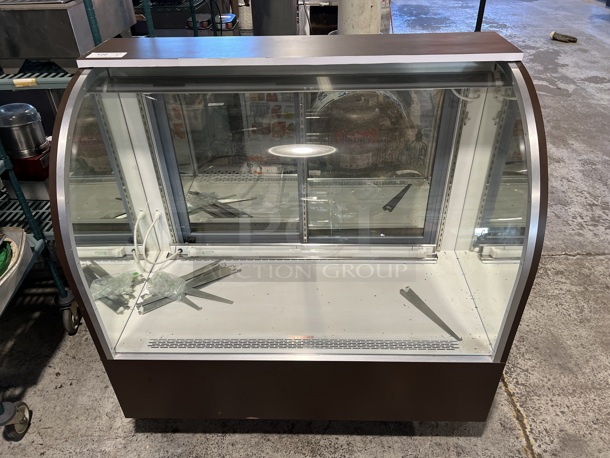 Metal Commercial Floor Style Chocolate Display Case Merchandiser. 48x24x49. Tested and Working!