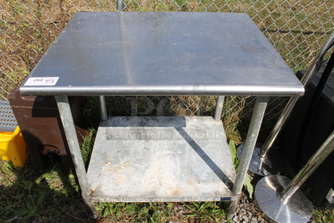 Stainless Steel Commercial Table w/ Under Shelf.