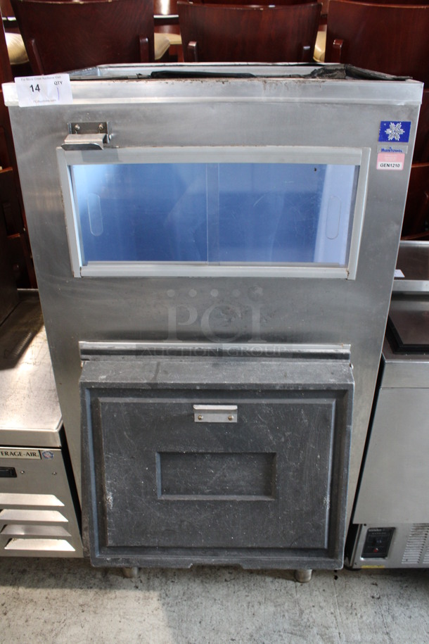 Manitowoc Model B750 Stainless Steel Commercial Ice Machine Bin. 30x45x59