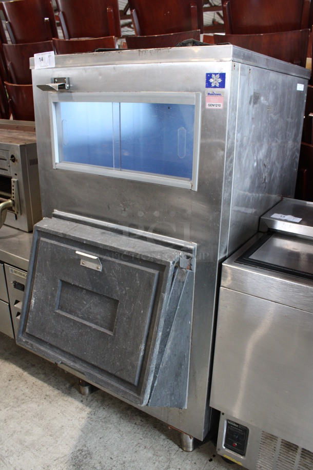 Manitowoc Model B750 Stainless Steel Commercial Ice Machine Bin. 30x45x59 - Image 3 of 6