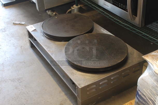 Sodir 400ED CREPE Stainless Steel Commercial Countertop Electric Powered 2 Burner Crepe Maker. 208/240 Volts, 1 Phase. - Image 4 of 5