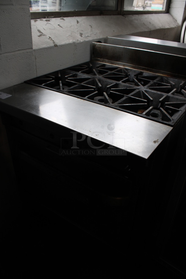 Southbend Model P32A-BBB Stainless Steel Commercial Natural Gas Powered 6 Burner Range w/ Oven on Commercial Casters. 32x38x42 - Image 3 of 7
