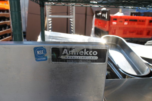 Stainless Steel Commercial Table w. Back Splash, Drawer and Under Shelf. - Image 5 of 5