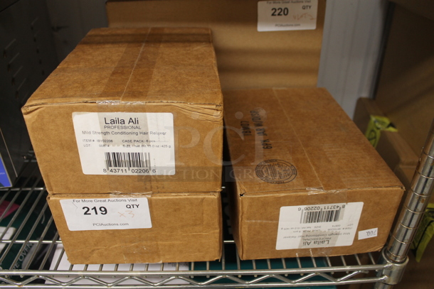 3 BRAND NEW Boxes of Laila Ali Mild Strength Conditioning Hair Relaxer. 3 Times Your Bid!