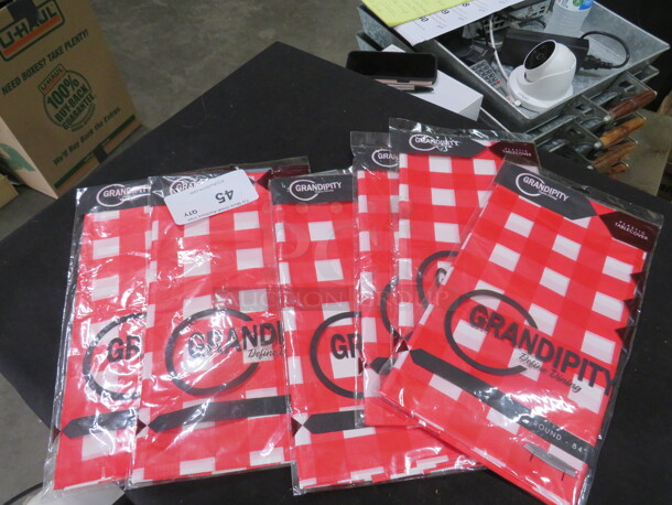 One Lot Of Plastic Table Cloths. - Image 1 of 2