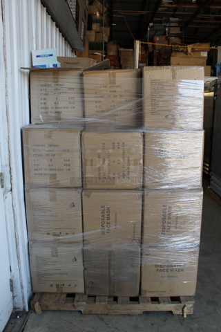 22 BRAND NEW Boxes of Disposable Face Masks. 22 Times Your Bid!