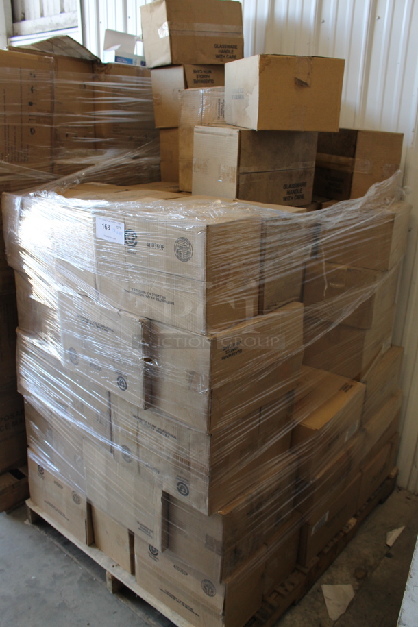71 BRAND NEW Boxes of 6 Ice Blue 7BB72 B Martini Glasses. Total of 426 Glasses. 71 Times Your Bid! - Image 1 of 5
