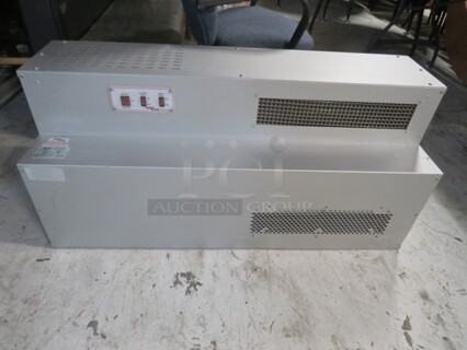 One Access Ready Air Commercial Heated Pass Thru Air Curtain System. Model# AA300. 7100 Watt Heater. 208/220 Volt. 1 Phase. 48X16X22. $4000.00
