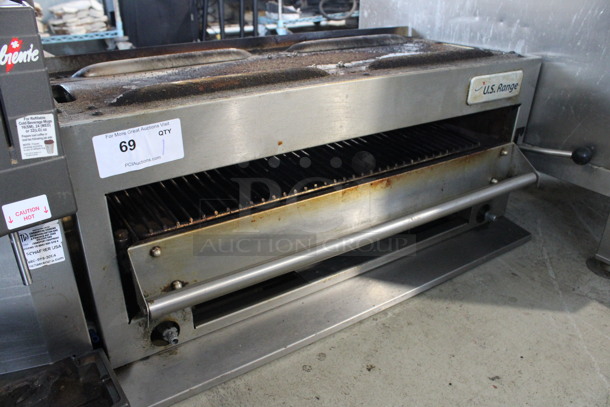 LATE MODEL! US Range Stainless Steel Commercial Natural Gas Powered Cheese Melter. 34x23x16 - Image 2 of 4