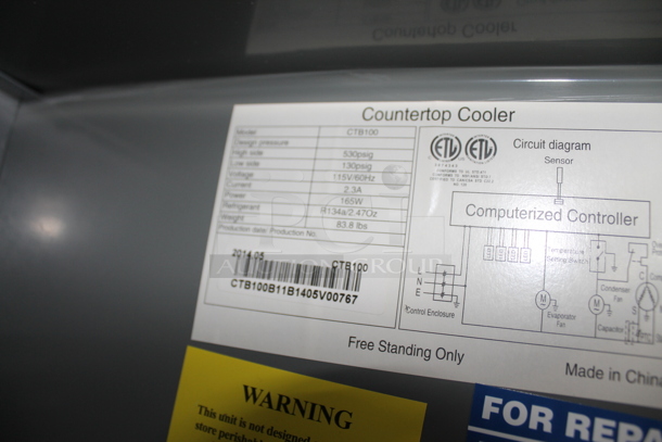 2014 ATC Coolers CTB100 Metal Commercial Mini Cooler Merchandiser on Red Bull Stand. 115 Volts, 1 Phase. Tested and Working! - Image 5 of 7